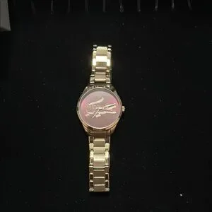 Lacoste | Accessories | Lacoste Gold Bracelet Watch With Red 